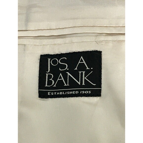 Vintage Jos A Bank Mens Cotton Madras Patchwork Plaid Sport Coat 43R - Picture 5 of 9